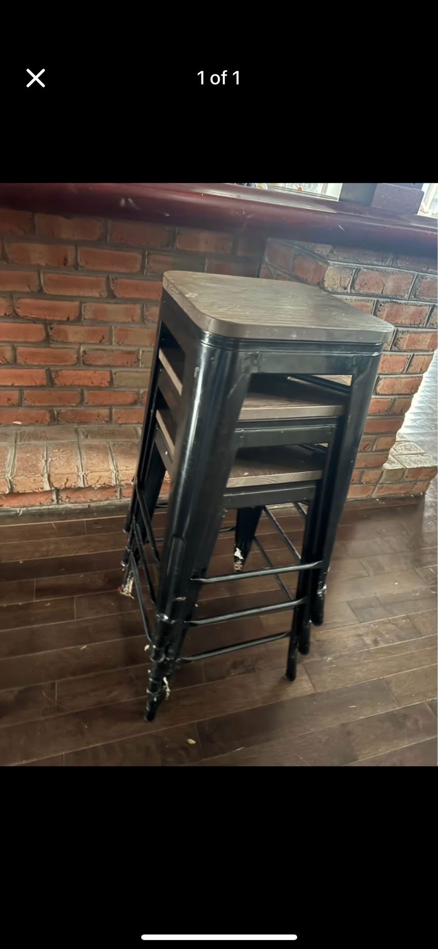 Wooden Bar Stool Set Of 4