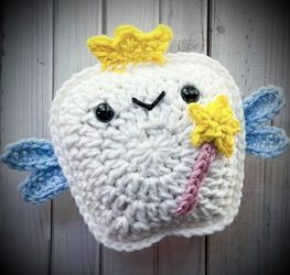 Baby Teeth Fairy Hand Crocheted