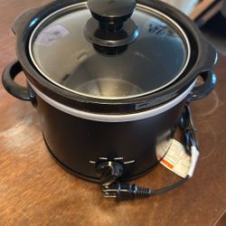 Electric Slow Cooker with Glass Lid
