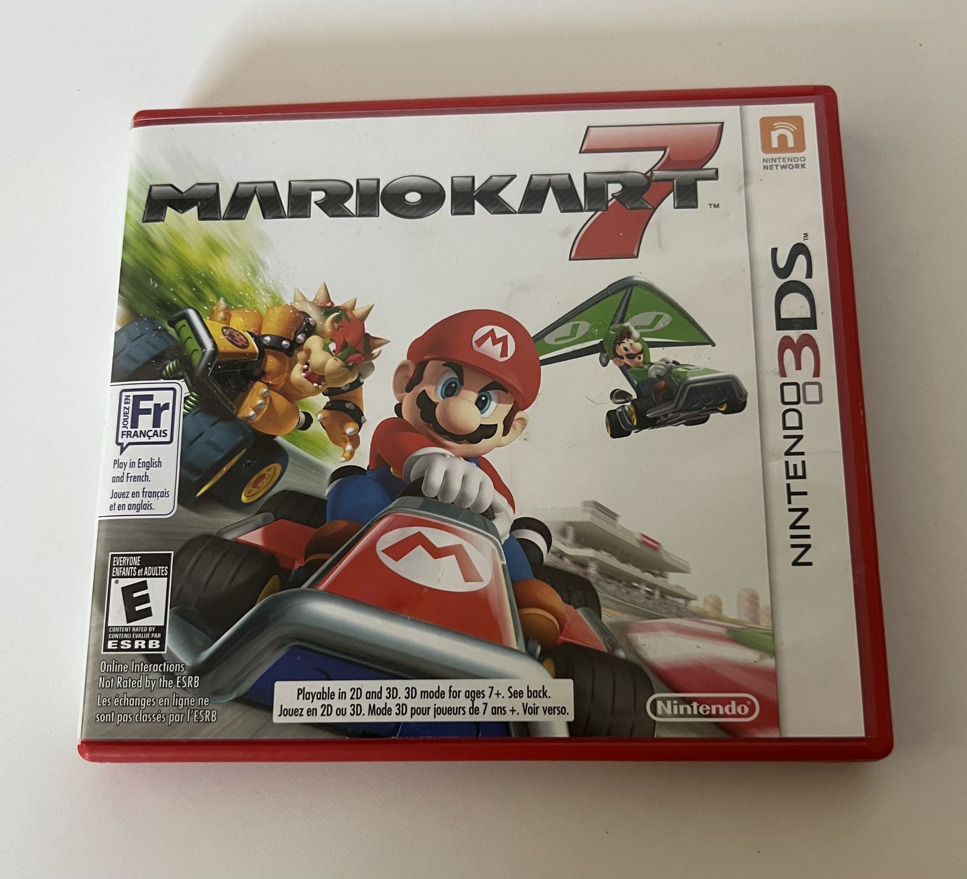 Mario Kart 7 Nintendo 3DS Video Game Manual Case Authentic Original Games