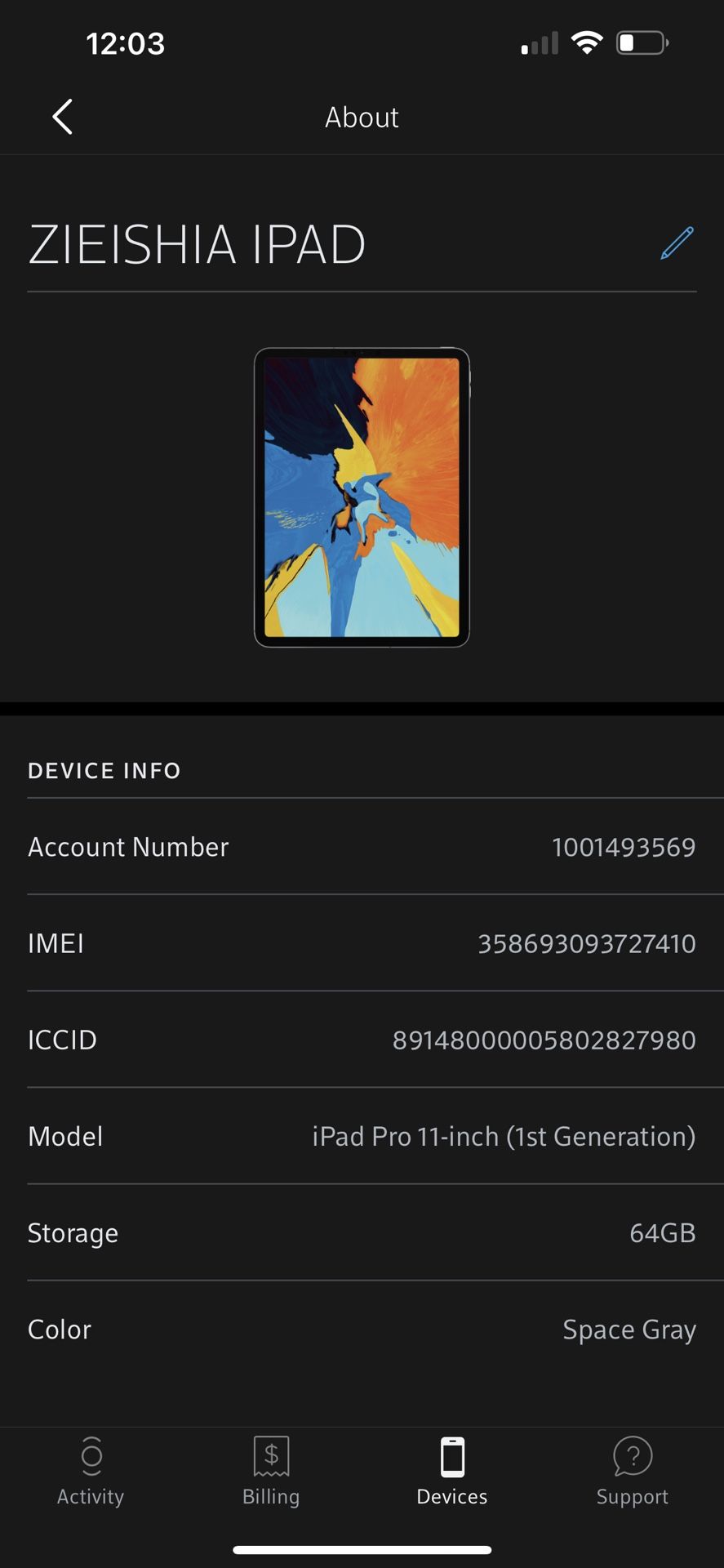 iPad Pro 11 Inch 64gigs