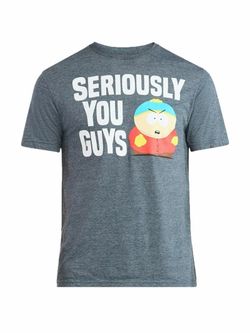 South Park Cartman Seriously You Guys Men's Gray Graphic T-Shirt XL NWT