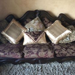 Three Pieces Sofa, Love Seat , And Chair 