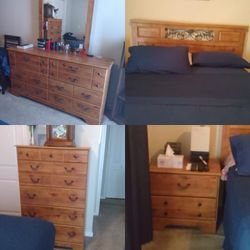 Queen 5pc Bedroom Set (Bed, Mirror/Dresser, Nightstand, Chest)