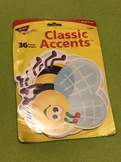 Trend Classic Accents Bumble Bee Cut Outs Cut-Outs Bulletin Board Job Chart Desk Tag