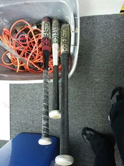 Easton bats.