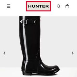 Brand NEW! Hunter Rain Boots Glass Finish