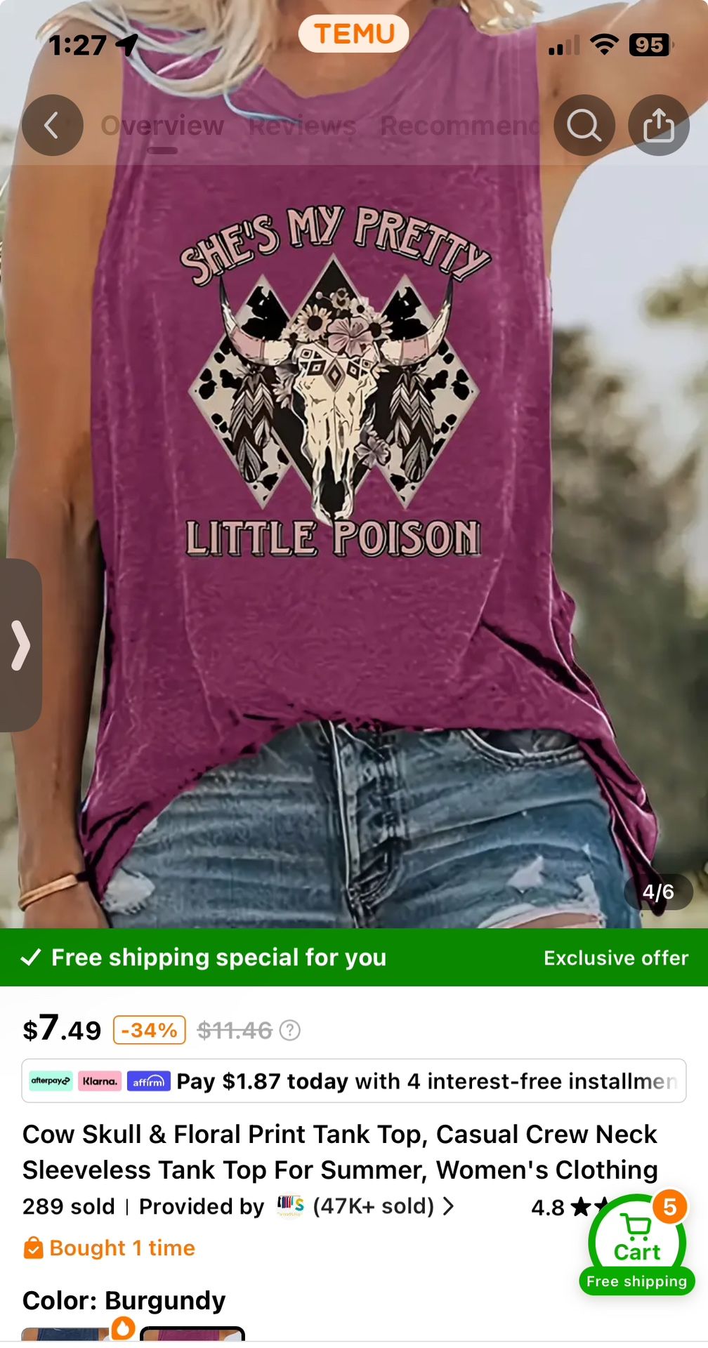 Cute Temu Tank Tops (Brand new in original packaging)