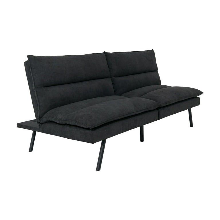 Pillow Top Futon (71.25in, Charcoal)