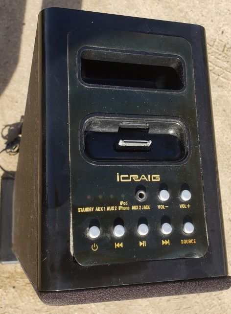 iCraig CHT907 Tower Stereo System Works Sounds Good!