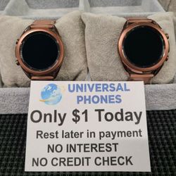 SAMSUNG GALAXY WATCH  4 UNLOCKED NEW IN BOX $1 DOWN TODAY REST IN PAYMENTS.NO CREDIT CHECK 