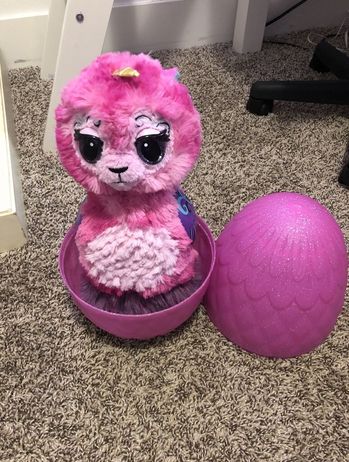 Girl Hatchimals 32in Tall Pink Toy(test in person)