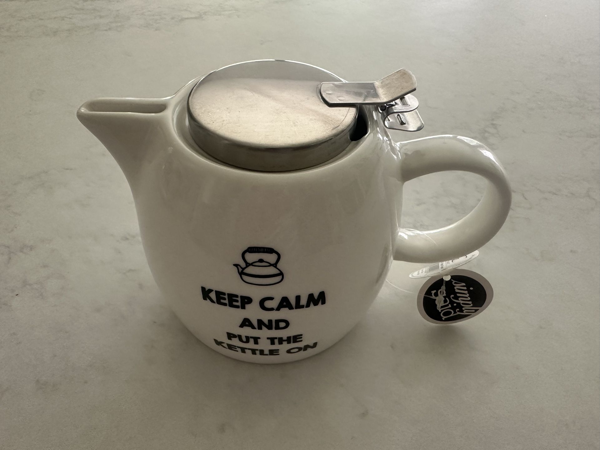 Simply Said Infuser Tea Pot Keep Calm