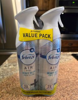 Febreze Air Mist Heavy Duty, Twin Pack