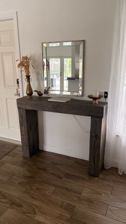 Rustic Solid Wood Console Table / Entryway Table