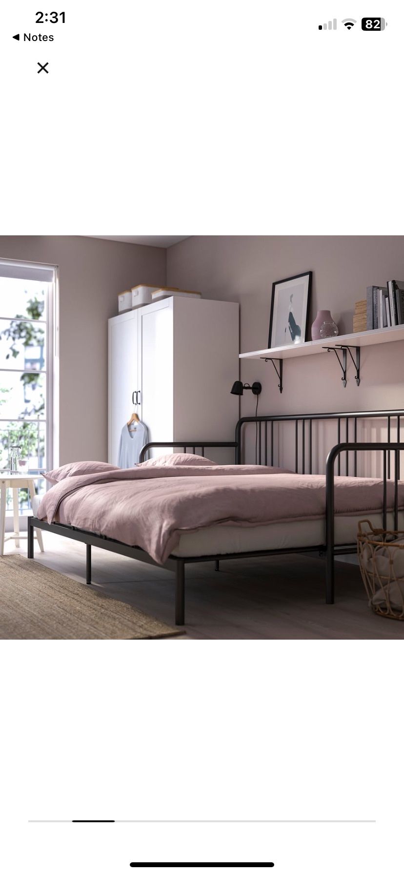 Twin Bed Frame (Extendable to King) + 2 Twin Mattresses