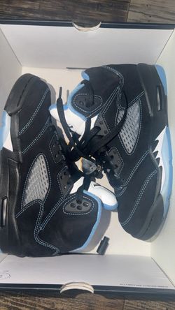 Air Jordan 5 Black University Blue Sneakers