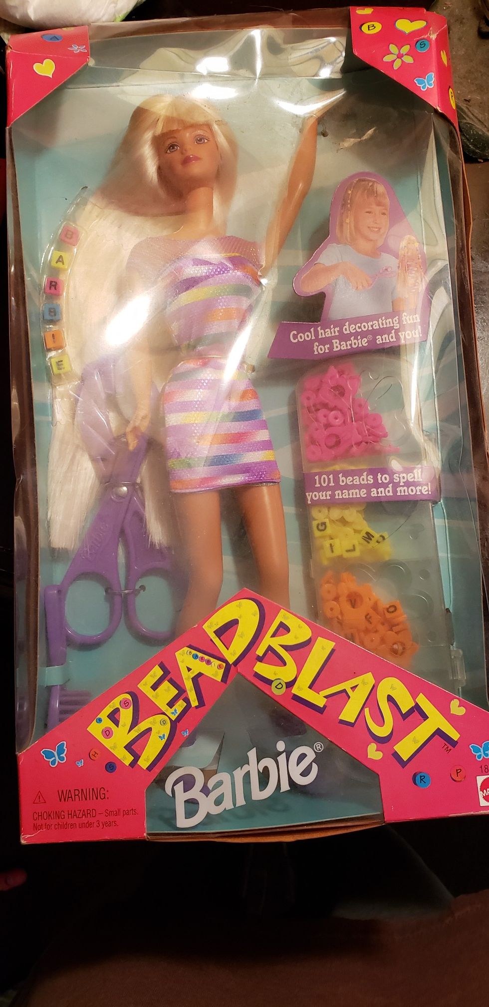 Bead blast barbie unopened 10 dollars
