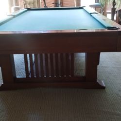 9 Foot Brunswick Mission Pool Table Billiards