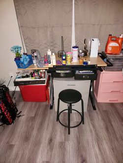 Art Desk (Just The Desk) And Stool 