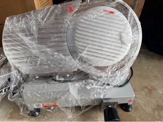 Commercial Meat Slicer, 320W Electric Slicer for Cold Cuts, 30cm Carbon Steel Blade, 350-400 RPM, Adjustable Thickness 0-1.5cm for Meat, Cheese, Veget