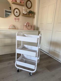 White utility cart