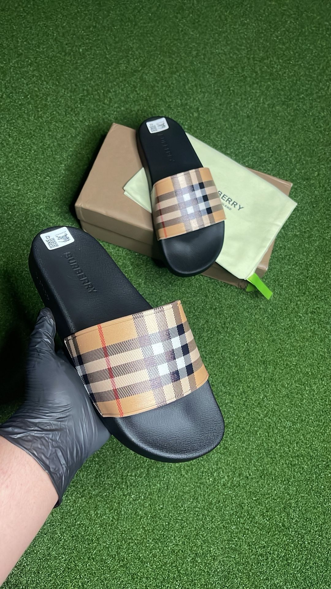 Burberry Slides Size 10 Brand New