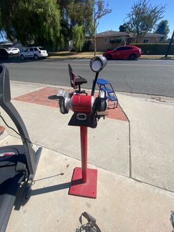 6-Inch Bench Grinder with Stands