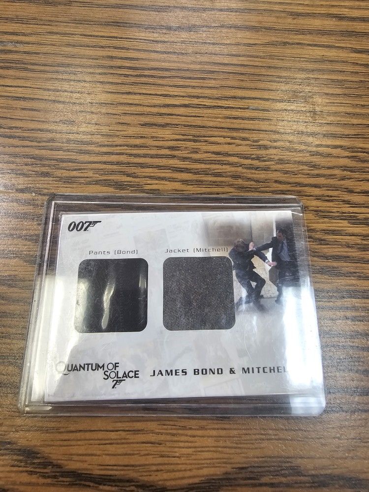 James Bond Archives QOS James Bond Pants Mitchell Jacket costume Card