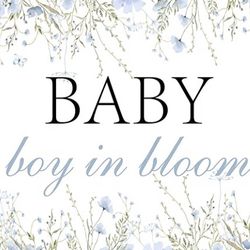 Baby Boy In Bloom Backdrop 