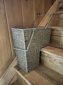 Wicker Step Basket. Very Nice 5 Of Them 