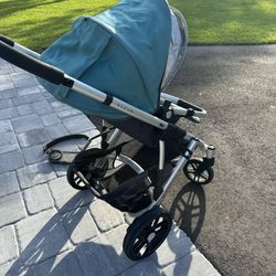 Uppa Baby Vista Single To Double Stroller With Bassinet And Accessories 