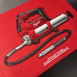 Milwaukee M18 18V Lithium-Ion Cordless 2-Speed Grease Gun 2646-20, 10000 PSI (Tool Only)
