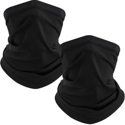 Neck Gaiter Face Cover Scarf, Breathable Sun & Wind-proof for Skiing Fishing Hiking 