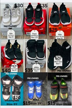 Lote de tenis de diferentes tallas y marcas/77023
