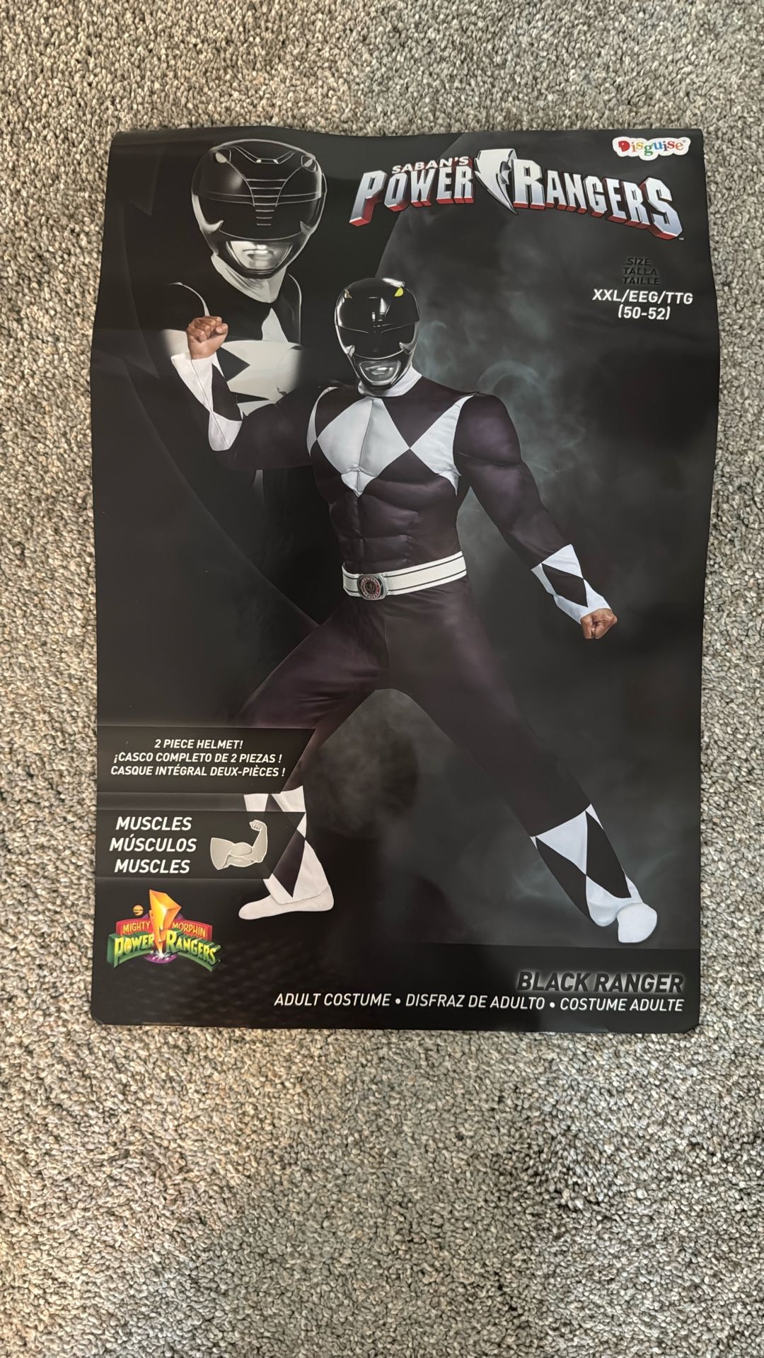 Men’s Black Power Ranger Costume