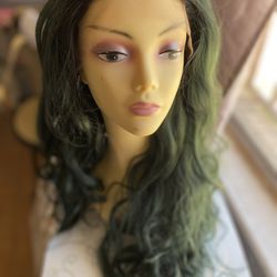 Wig Green Color 