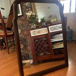 Antique Wooden Mirror
