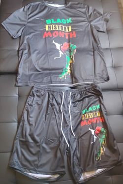 Black History Month Shirt and Shorts 4XL New