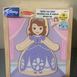 Disney Sofia The First  Wooden Mix & Match Dress Up