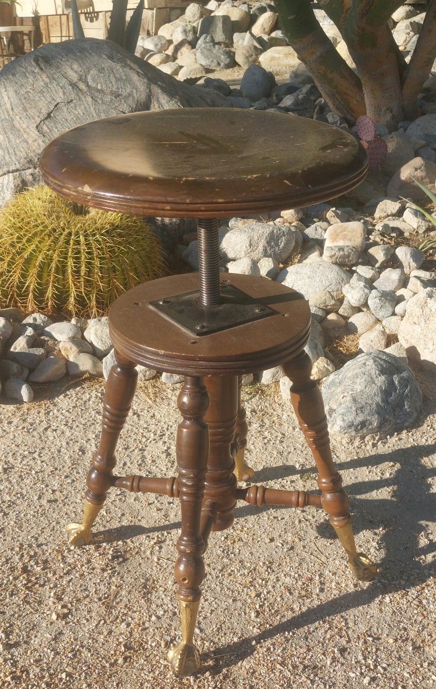 Antique Piano Stool - Seng Co. , Chicago