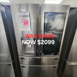 23 Cu. Ft. Instaview Door IN Door French Door Refrigerator With Convert Drawer And Craft Ice 