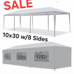 10x30 wedding party tent outdoor canopy tent with 8 side walls white FOR S@LE