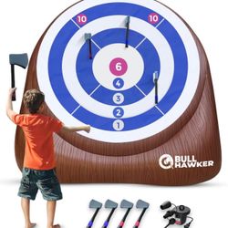 SWOOC Games - Bull Hawker™ | Giant Axe Darts (Over 6ft Tall) w/ 15+ Games | A...