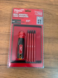 Milwaukee 4-in-1 1000V Insulated Slim Tip Multi-Bit Screwdriver