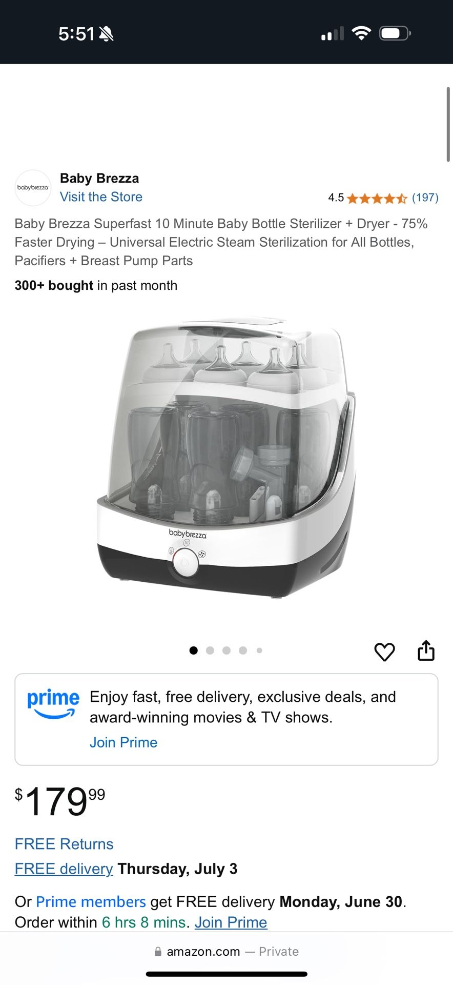 Baby breeza bottle Washer And Dryer