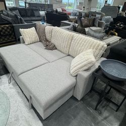 Brand New Small Reversible Sleeper Sectional 