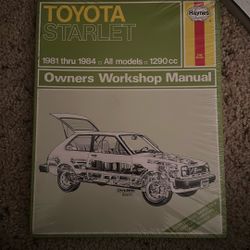 Haynes Toyota Starlet 1(contact info removed) Repair Manual