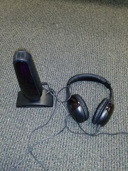 Optimum stereo Infrared wireless Transmitter headphones&charger