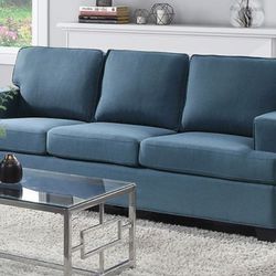 Elmont Blue Fabric Sofa